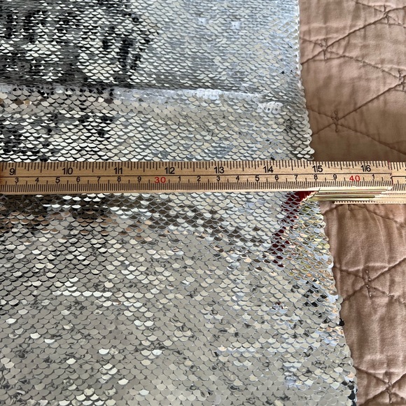 Slytherin Reversible Sequin White Pillow Cover Harry Potter symbol zipper 15”x15 - Picture 6 of 7